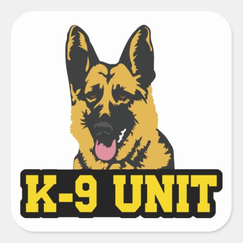 K_9 Unit Square Sticker