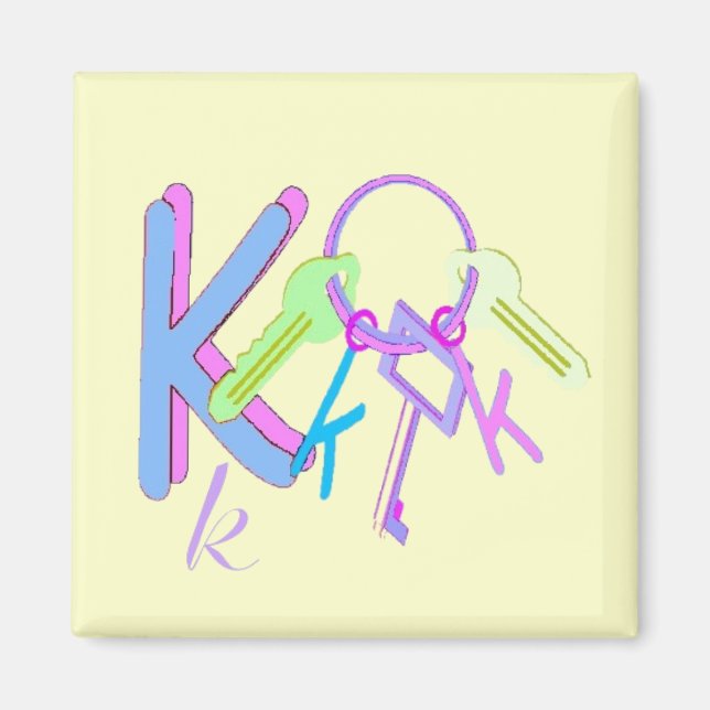 K - Alphabet Magnet (Front)