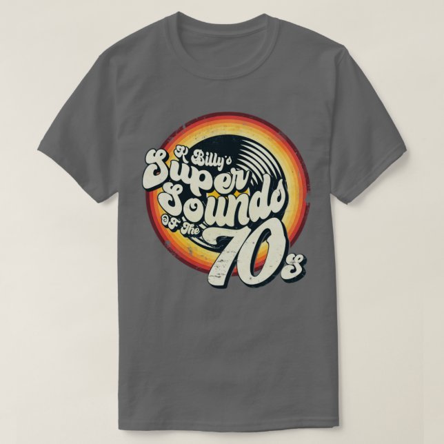 K Billys Super Sounds of the 70s distressed T-Shirt (Design Front)
