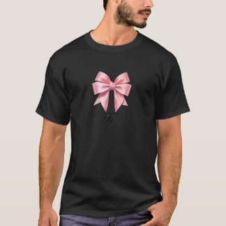 K Bow Coquette bow girlcore Y2K aesthetic T-Shirt