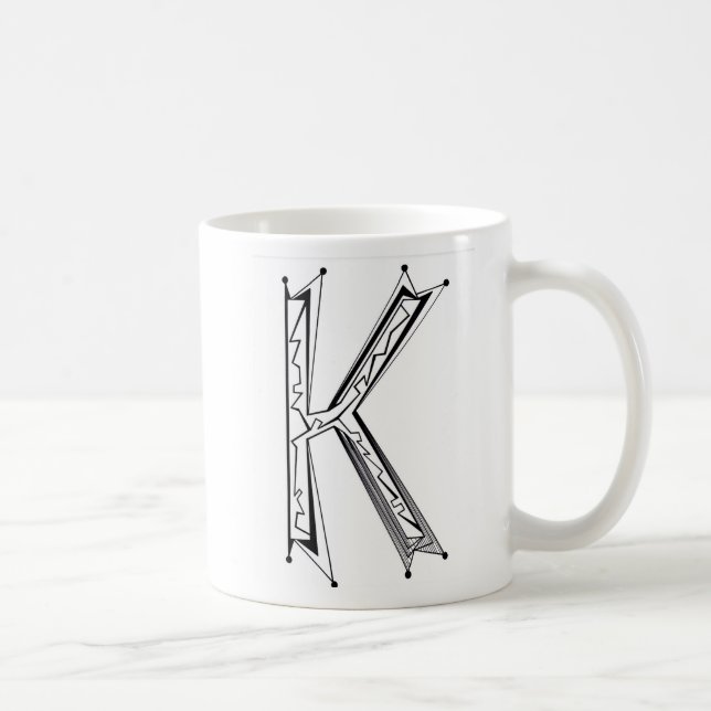 "K" COFFEE MUG (Right)