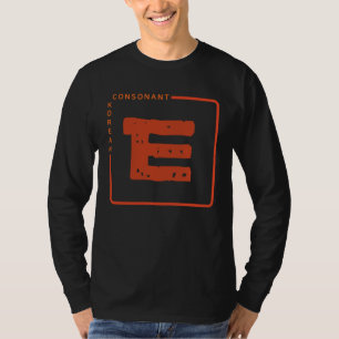 K culture Korean alphabet Hangul Consonant   22 T-Shirt