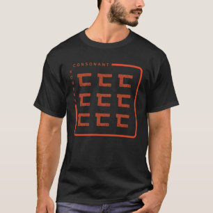 K culture Korean alphabet Hangul Consonant 71 T-Shirt