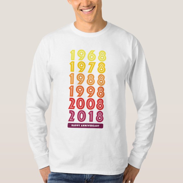 K&D Anniversary Men's Long Sleeve T-Shirt (Front)