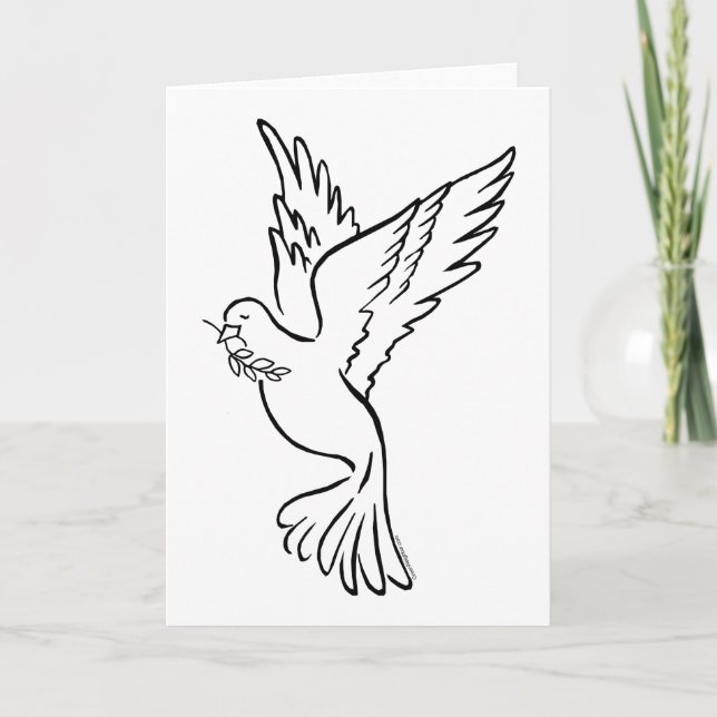 K - Dove of Peace Card (Front)