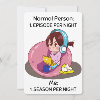 K-Drama Binge Watcher Girl – One Season Per Night Invitation