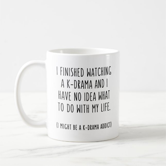 K-Drama Fan Korean Drama Gift Idea Coffee Mug (Left)