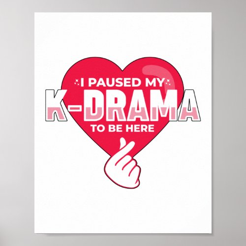 K_Drama Heart  South Korea Korean K_Pop Gifts Poster