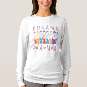 K-Drama Mama Art with Korean Finger Hearts T-Shirt
