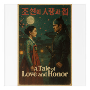 K-Drama Retro Poster – Joseon Romance Acrylic Print