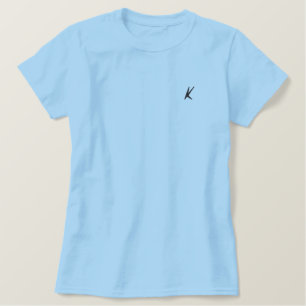 K Embroidery Design Embroidered Shirt