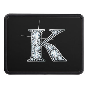 K Faux-"Diamond Bling" Tow Hitch Cover