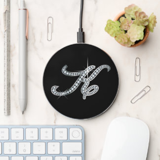 K Faux-"Diamond Bling" Wireless Charger