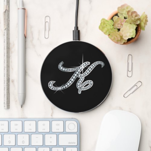 K Faux_Diamond Bling  Wireless Charger