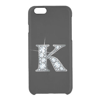 K Faux-"Diamond" Monogram Clear iPhone 6/6S Case
