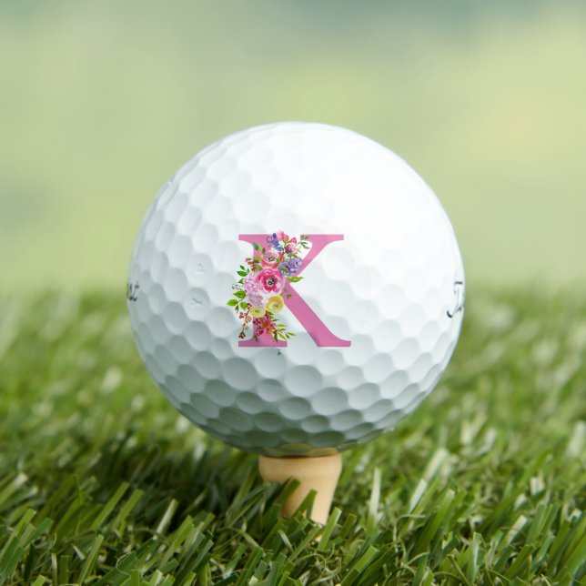 K Floral Golf Balls (Insitu Tee)
