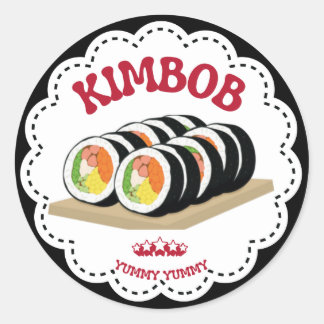 K-Food Kimbap Illustration Sticker