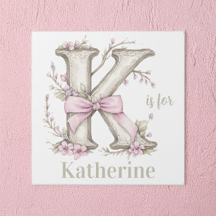 K is for Custom Name Whimsical Letter Art