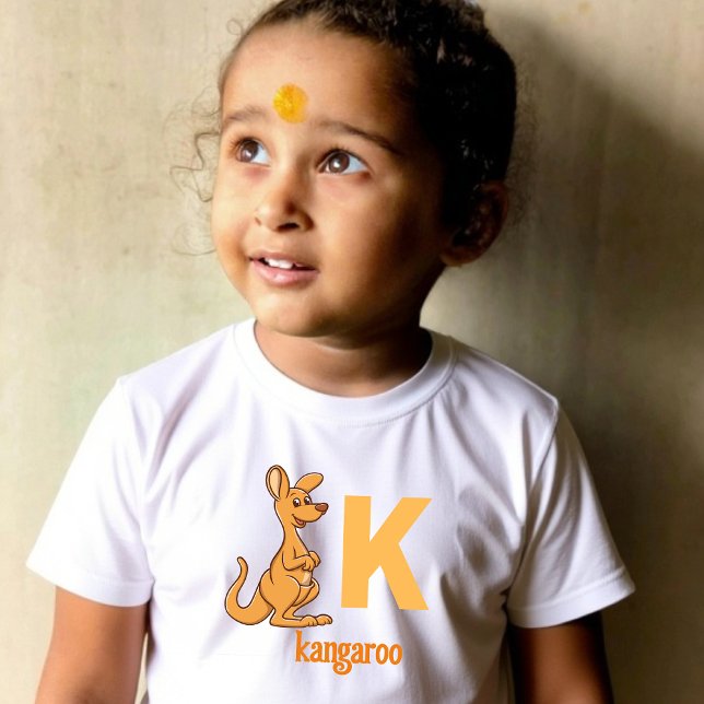 K is for Kangaroo: Bouncy Learning Adventure Toddler T-shirt (Creator Uploaded)