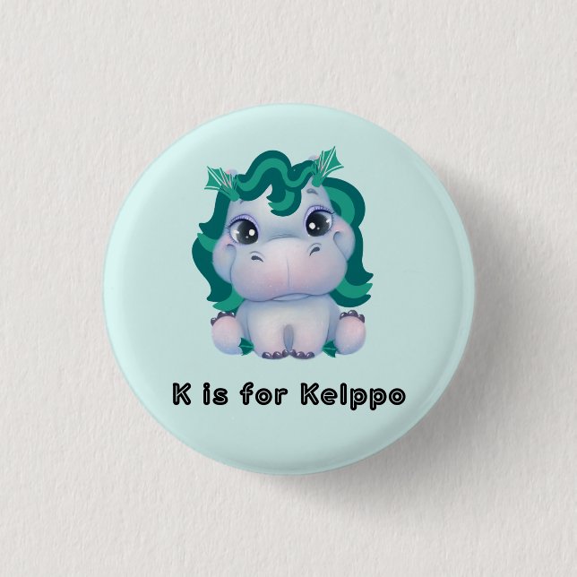 K is for Kelppo Button (Front)