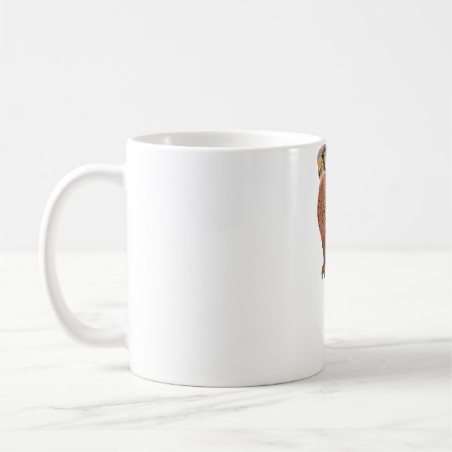 K is for Kestrel  Coffee Mug (Left)