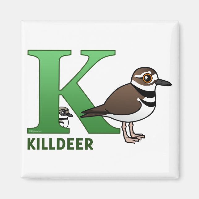 K is for Killdeer Magnet (Front)