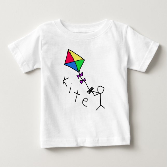K is for kite baby T-Shirt (Front)