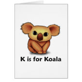 K is for Koala (Front)