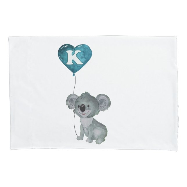 K is for KOALA Pillow Case (Front)