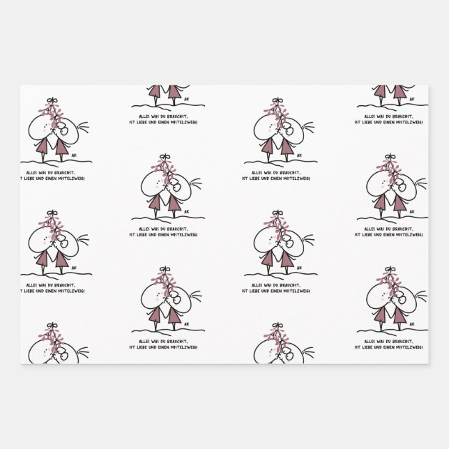 K&K Christmas  Wrapping Paper Sheets (Front)