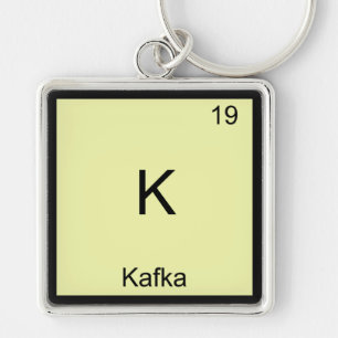 K - Kafka Funny Chemistry Element Symbol T-Shirt Keychain