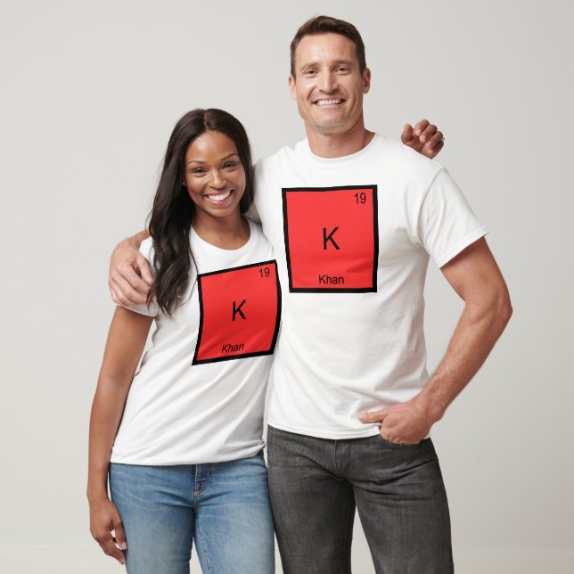 K - Khan Funny Chemistry Element Symbol T-Shirt (Unisex)