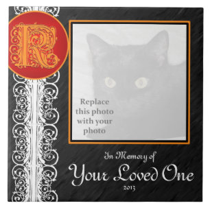 K Monogram "In Memory of Your Loved One" Tile