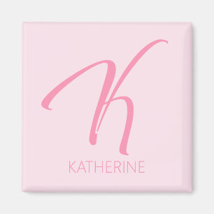 K Monogram Personalized Magnet