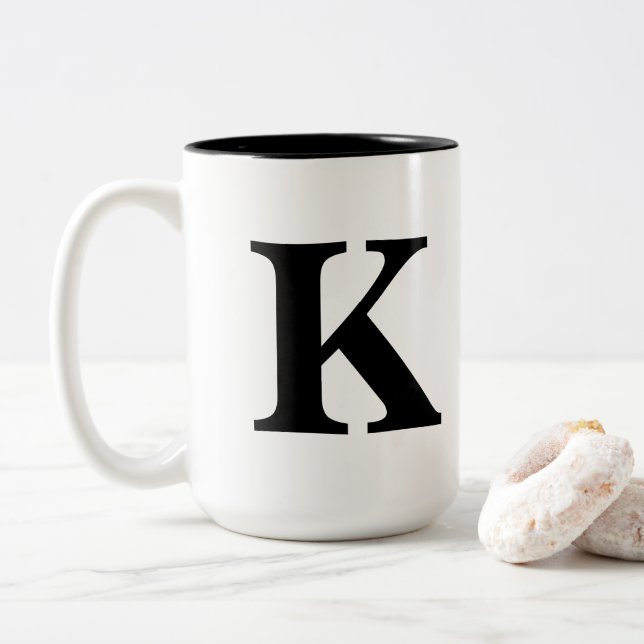 "K" mug (With Donut)
