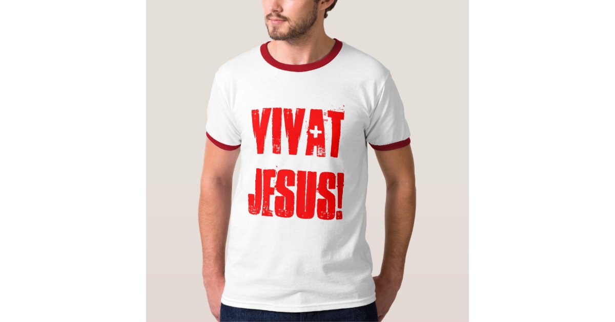 K of C "Vivat Jesus" T-shirt | Zazzle