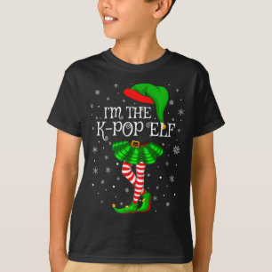 K-p Elf Christmas Matching Family Women Girls Elf  T-Shirt