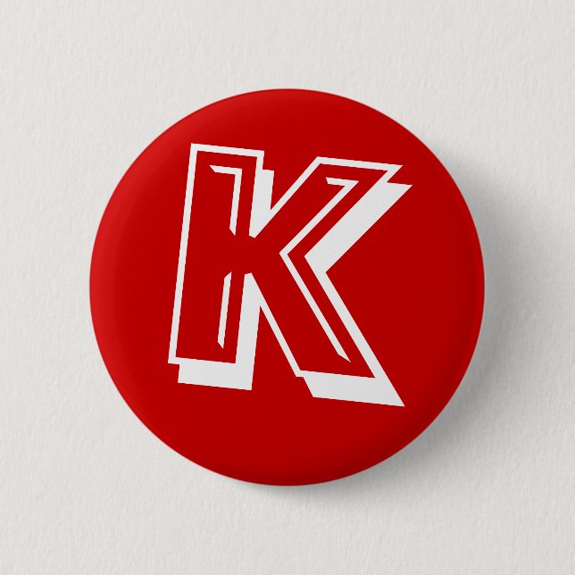 K PINBACK BUTTON (Front)