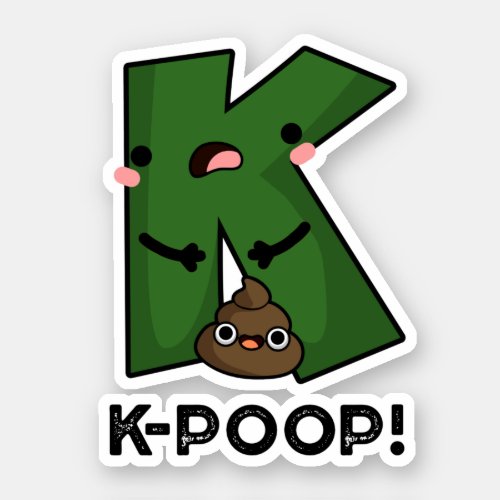 K_poop Funny K_pop Poo Pun Sticker