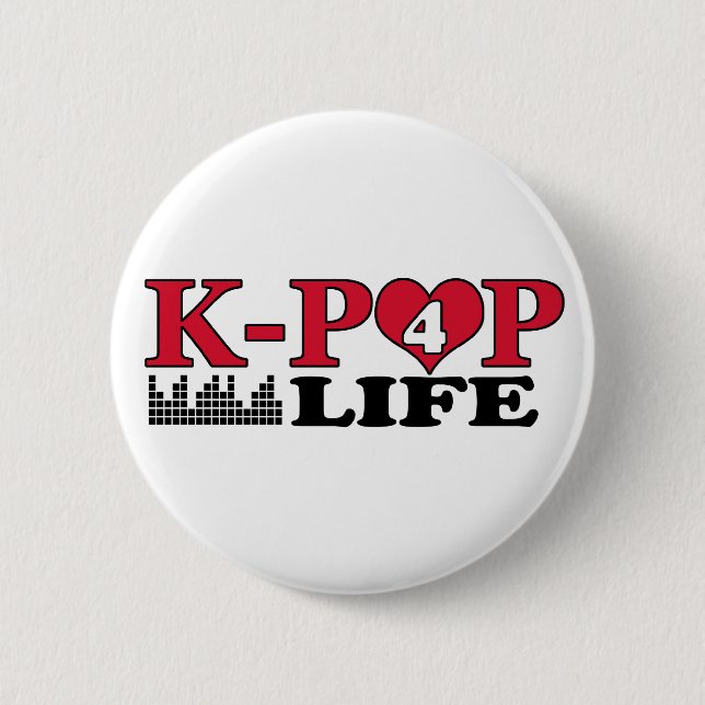K-POP 4 LIFE PINBACK BUTTON (Front)