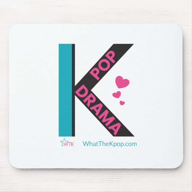 K-Pop and K-Drama Special Dual K Design Mouse Pad (Front)