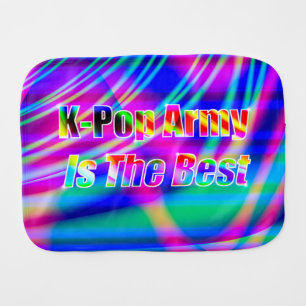 K-Pop Art Baby Burp Cloth