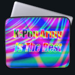 K-Pop Art Laptop Sleeve<br><div class="desc">Korean Pop music is all the rage. Their music is an amazing mix of Pop, Rock, Rap, and R&B. The groups fans are known as army's. Looking for more prints or products? Feel free to visit my store: http://www.zazzle.com/timelessmomentsphtgy This digital art was created by Jennifer White with Timeless Moments Photography....</div>