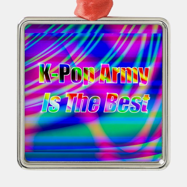 K-Pop Art Metal Ornament (Front)