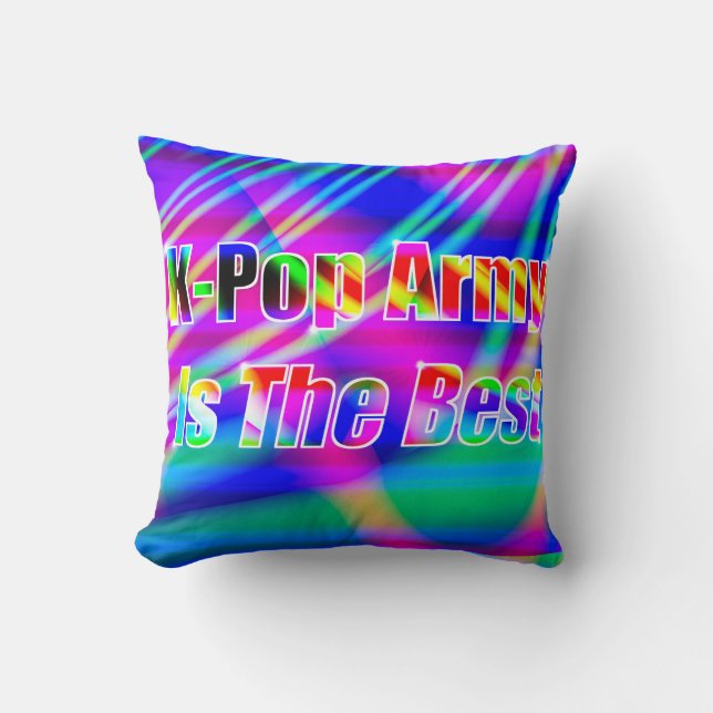 K-Pop Art Throw Pillow (Front)