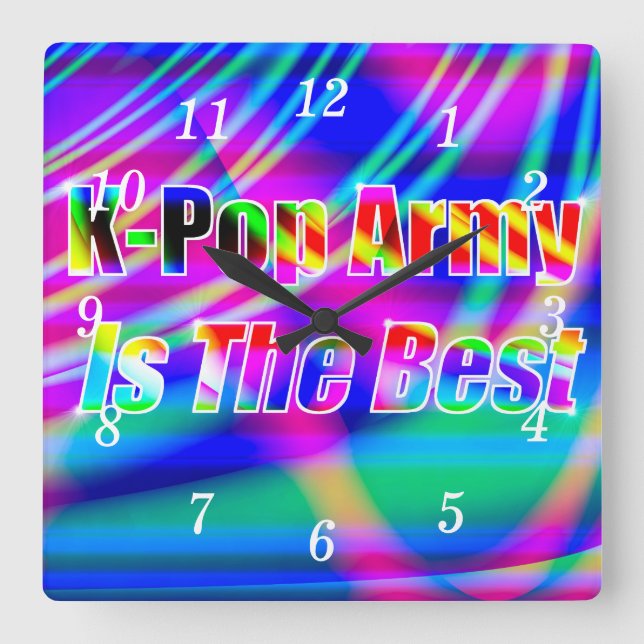 K-Pop Art Wall Clock (Front)