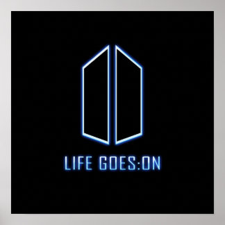 K-Pop BTS Life Goes On Poster Wall Decor