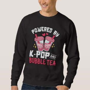 K Pop Bubble Tea Boba Korean Pink K Pop Music Sweatshirt