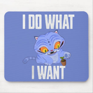 k pop demon hunter Derpy Tiger: "I Do What I Want" Mouse Pad