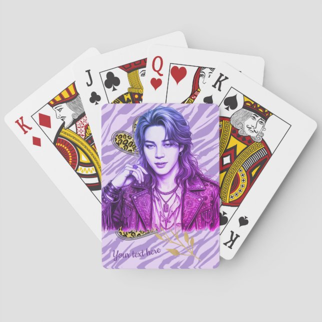 k pop editable icon style poker cards (Back)